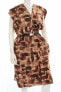 Фото #6 товара Marni 197926 Womens Sleeveless Belted Cotton Sheath Dress Multi-Color Size 38