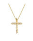 ფოტო #2 პროდუქტის Suzy Levian Sterling Silver Cubic Zirconia Mini Cross Pendant Necklace