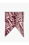 Фото #2 товара Шарф Koton Zebra Scarf Two-sided Asymmetric Tassel Cut