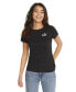 ფოტო #3 პროდუქტის Women's Cotton Crewneck Embroidered-Logo T-Shirt