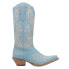 Фото #1 товара Dingo Flirty N' Fun Embroidered Snip Toe Cowboy Womens Blue Casual Boots DI171-