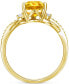 ფოტო #3 პროდუქტის Amethyst (1-3/4 ct. t.w.) & Lab-Grown White Sapphire (1/6 ct. t.w.) Twist Ring in 14k Gold-Plated Sterling Silver (Also in Additional Gemstones)