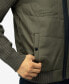 Men's Canvas Flap Pocket Full Zip Sweater Jacket with Sherpa Hood