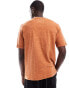 Фото #3 товара Superdry Over-dyed slub marl t-shirt in denver orange