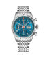 Men's Megalos Silver-tone Stainless Steel, Blue Dial, 51mm Round Watch