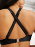 Ivory Rose Fuller Bust balconette cut out swimsuit in black