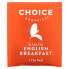 Choice Organic Teas, Black Tea, English Breakfast, 16 чайных пакетиков, 32 г (1,12 унции)