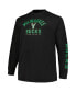 Men's Hunter Green, Black Milwaukee Bucks Big and Tall Short Sleeve and Long Sleeve T-shirt Set Hunter Green, Black, 3XB - фото #2