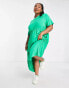 Yours jersey maxi dress in green