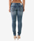 ფოტო #2 პროდუქტის Women's Stella Flap Skinny Jeans