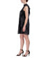 ფოტო #3 პროდუქტის Petite Printed Embellished Sleeveless Dress