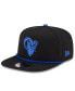 Фото #2 товара Men's Black Los Angeles Rams Captain Snapback Hat