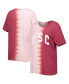 Women's Cardinal USC Trojans Find Your Groove Split-Dye T-shirt