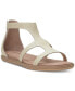 ფოტო #1 პროდუქტის Women's Nayda T-Strap Gladiator Flat Sandals