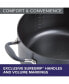 Фото #3 товара Advanced Home Hard-Anodized Nonstick 8.5 Qt. Wide Stockpot with Multi-Function Insert