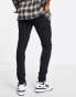 Jack & Jones Intelligence Liam skinny fit jeans with abrasions in washed black