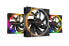 Be Quiet! Light Wings 140mm ARGB PWM Fan Black 3 Pack - Fan - 14 cm - 1500 RPM - 23.3 dB - 56 cfm - 95.14 m³/h