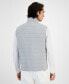 Фото #2 товара Men's Heathered Quilted Zip Stand-Collar Vest, Created for Macy's