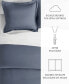 Фото #11 товара Double Brushed Solid Duvet Cover Set, Full/Queen