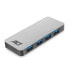 Фото #4 товара ACT AC6120 USB Hub 3.2 - 4x USB-A ports - USB 3.2 Gen 1 (3.1 Gen 1) Micro-B - USB 3.2 Gen 1 (3.1 Gen 1) Type-A - 5000 Mbit/s - Grey - Aluminium - 0.5 m