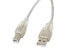 Lanberg CA-USBA-12CC-0018-TR - 1.8 m - USB A - USB B - USB 2.0 - 480 Mbit/s - Transparent