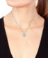 EFFY® Diamond Pavé Teardrop 18" Pendant Necklace (2-7/8 ct. t.w.) in 14k White Gold