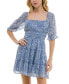 Фото #1 товара Платье Trixxi с принтом "Цветы" со смокингом и расклешенной юбкой