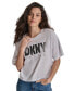 ფოტო #1 პროდუქტის Women's Embellished Logo Short-Sleeve T-Shirt