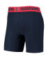 ფოტო #3 პროდუქტის Men's Navy, Red Cleveland Guardians Two-Pack Flagship Boxer Briefs Set