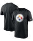 Фото #1 товара Men's Pittsburgh Steelers Logo Essential Legend Performance T-Shirt