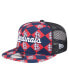 ფოტო #1 პროდუქტის Men's Navy St. Louis Cardinals Seeing Diamonds A-Frame Trucker 9Fifty Snapback Hat