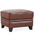 CLOSEOUT! Ciarah Leather Ottoman, Created for Macy's