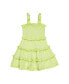 ფოტო #2 პროდუქტის Little Girls Crinkle Knit Tiered Dress