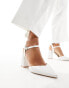 Be Mine Bridal Frankie embellished heeled shoes in ivory satin