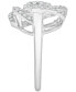 ფოტო #3 პროდუქტის Diamond Ring, 14k White Gold Diamond Pave Knot Ring (1 ct. t.w.), Created for Macy's