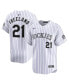 Фото #1 товара Men's Kyle Freeland White Colorado Rockies Home Limited Player Jersey