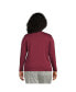 ფოტო #2 პროდუქტის Plus Size Relaxed Supima Cotton Long Sleeve V-Neck T-Shirt