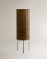 Rattan floor lamp Бежевый, 33 x 100 x 33 cm - фото #8