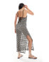 Фото #3 товара IIsla & Bird maxi crochet beach dress in black and white