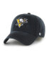 ფოტო #1 პროდუქტის Men's Black Pittsburgh Penguins Classic Franchise Flex Hat