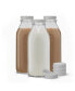 Фото #1 товара Glass Milk Bottles with Lids 32 oz