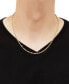 Фото #3 товара Singapore Link 20" Chain Necklace in 14k Gold