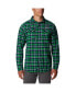 ფოტო #1 პროდუქტის Men's Green Notre Dame Fighting Irish Flare Gun Flannel Long Sleeve Shirt
