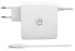 Фото #3 товара Manhattan Wall/Power Mobile Device Charger (Euro 2-pin) - USB-C and USB-A ports - USB-C Output: 60W / 3A - USB-A Output: 2.4A - USB-C 1m Cable Built In - White - Phone Charger - Three Year Warranty - Box - Indoor - AC - 20 V - 3 A - White