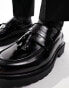 Фото #2 товара ASOS DESIGN tassel loafers in black faux leather