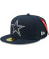 Фото #3 товара Men's x Alpha Industries Navy Dallas Cowboys Alpha 59FIFTY Fitted Hat