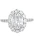 ფოტო #3 პროდუქტის IGI Certified Lab Grown Diamond Oval Halo Engagement Ring (3-1/2 ct. t.w.) in 14k White Gold