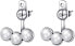 Steel earrings with beads 2in1 Marylin SMY21