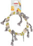 Фото #1 товара Игрушка для птиц Zolux Деревянное качели колесо с веревками, разные узоры