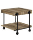 Luther 3 Piece Steel Industrial Coffee End Table Set